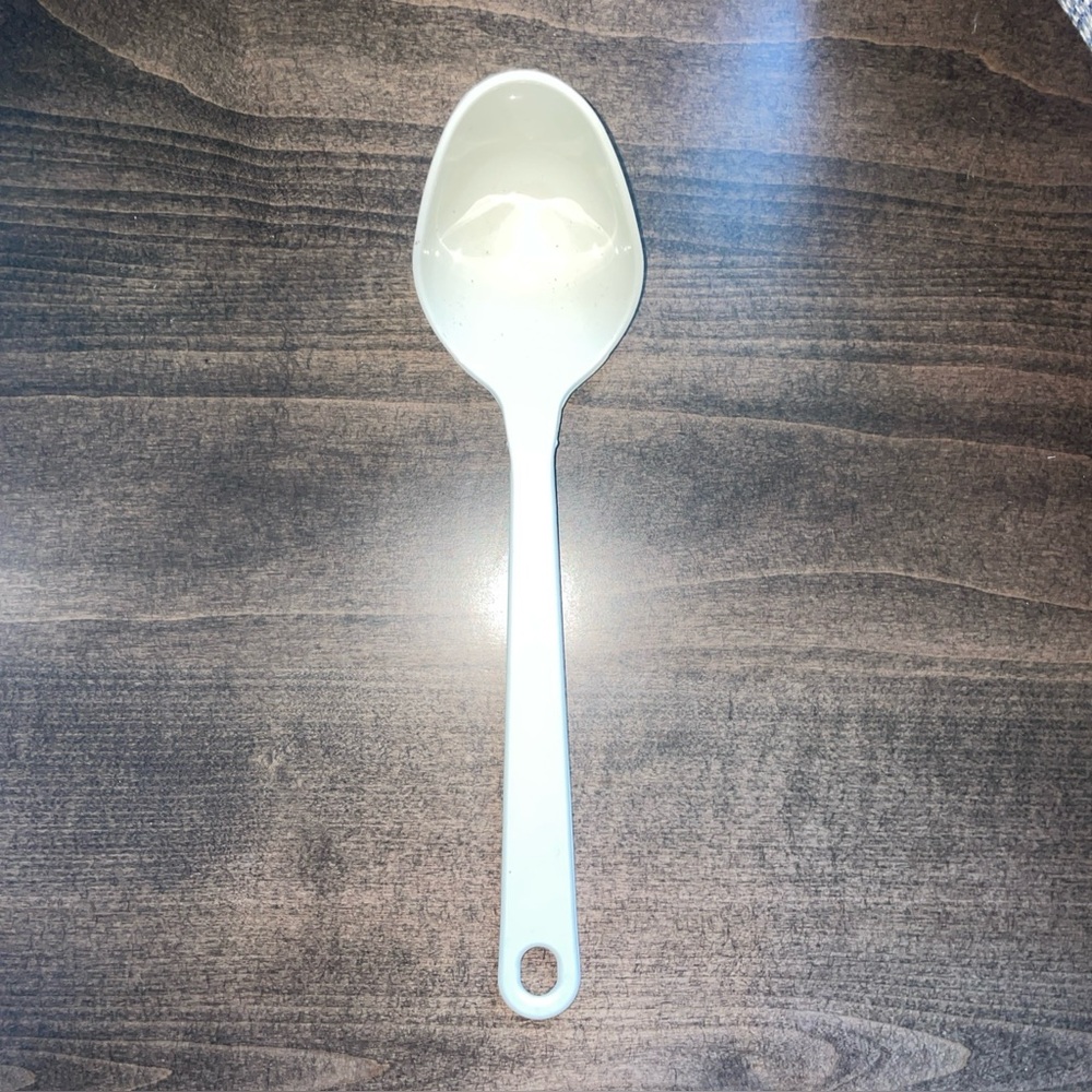 Taylor Made Products Serving Scooping Solid Spoon VTG Nylon Cream White USA